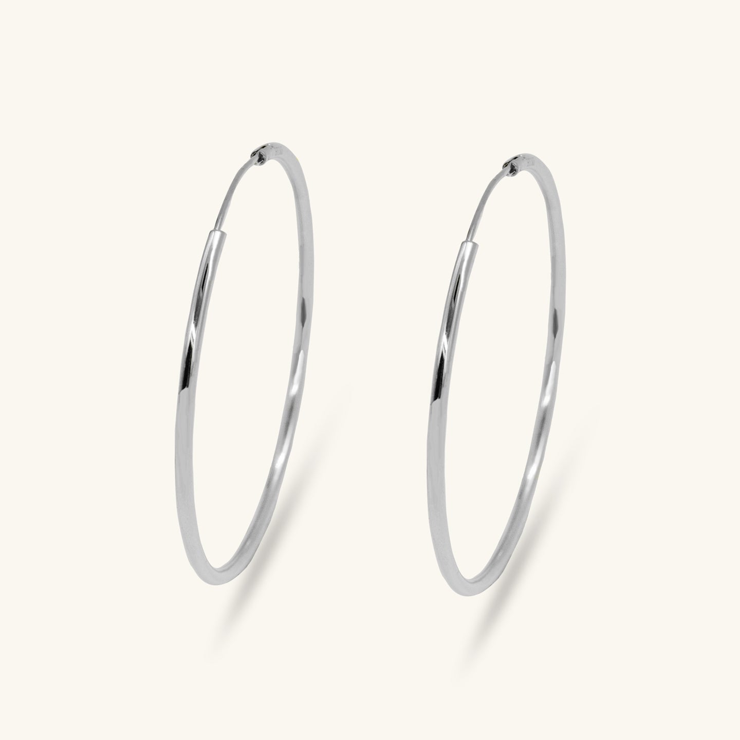 Stylish Large 50mm Hoop Earrings by HYMI - Elegant & Comfortable