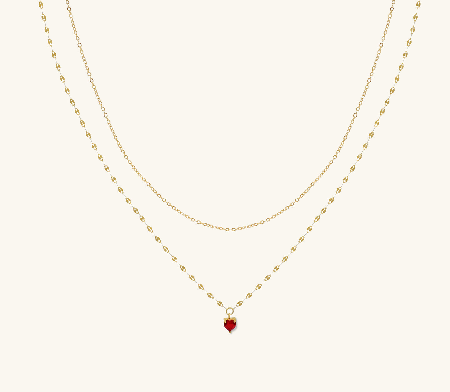 Emotive Red Heart Pendant Recharge Necklace by HYMI – Love and Passion